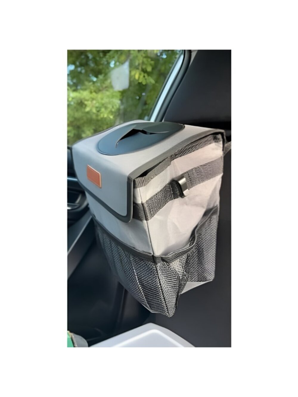 Car Trash Can Bin for Back Seat Leak Proof, Cute Trash Bag Hanging, for SUV - Picture 2 of 2